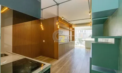 Apartamento á venda no Paraíso, 1 quarto, 1 suíte, 1 vaga de garagem.