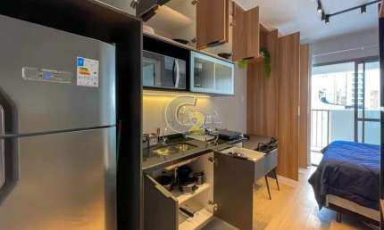 Apartamento Studio Mobiliado à venda na Consolação com 1 quarto e sem vaga de garagem