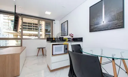 Apartamento mobiliado à venda em pinheiros com 1 quarto, sem vaga