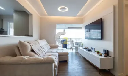 Apartamento á venda no brooklin, 2 quaros, 1 suíte, 1 vaga