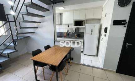 Apartamento Duplex com 2 dormitórios à venda, 103 m² por R$ 375.000,00 - Residencial Amazonas - Franca/SP