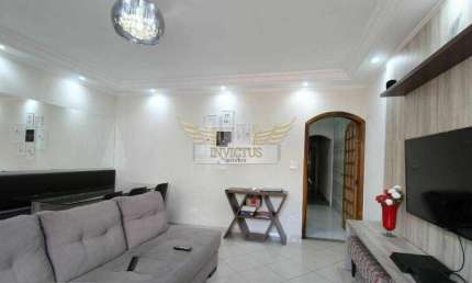 Sobrado com 3 Quartos para Alugar, 206m² - Vila Camilópolis, Santo André/SP.
