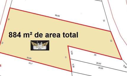 Terreno Residencial para Comprar, 884m² - Jardim Santo Antônio, Santo André/SP.