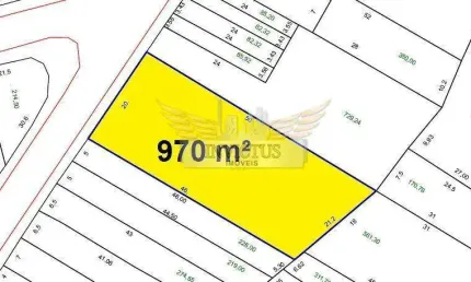 Terreno Comercial para Comprar, 970m² - Vila Sacadura Cabral, Santo André/SP.