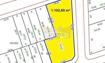 Terreno de Esquina Residencial para Comprar, 1.102m² - Vila América, Santo André/SP.