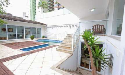 Sobrado Comercial com Pé Direito Duplo e Piscina para Alugar, 384m² - Bairro Jardim, Santo André/SP