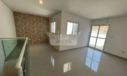 Excelente cobertura sem condomínio com 3 dormitórios à venda, 100m²- vila valparaíso, santo andré/sp.