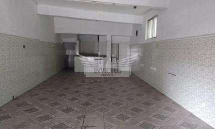Salão Comercial para Alugar, 210m² - Vila Palmares, Santo André/SP.