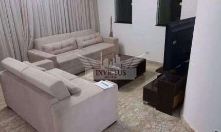 Sobrado com 4 Suítes para Comprar, 234m² - Utinga, Santo André/SP.