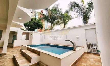 Sobrado com 2 Quartos para Alugar 250m² - Bairro Jardim, Santo André/SP.
