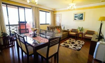 Apartamento com 3 quartos no condominio edificio brithania ii para comprar, 160m² - vila assunção, santo andré/sp.