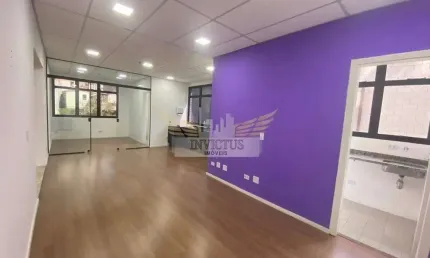 Sala comercial no edifício works empresarial center para alugar, 90m² - campestre, santo andré/sp.