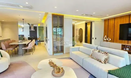 Apartamento Mobiliado Alto Padrão com 4 Suítes no Condomínio Triunfo para Comprar, 258m² - Campestre, Santo André/SP.