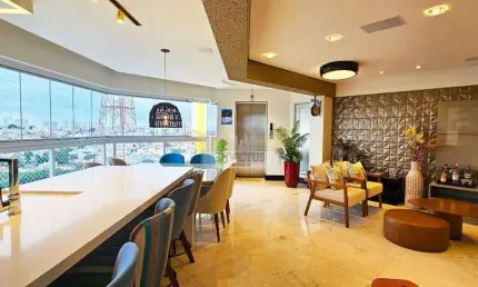 Apartamento com 3 Suítes para Comprar no Edifício Alto Jardim, 160m² - Vila Guiomar, Santo André/SP.