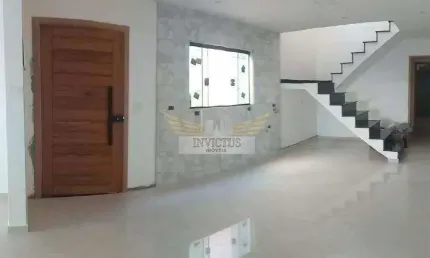 Sobrado com 3 Suítes para Comprar, 174m² - Campestre, Santo André/SP.