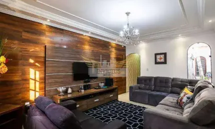 Sobrado com 3 Quartos para Comprar, 257m² - Parque das Nações, Santo André/SP.