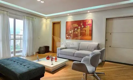 Apartamento com 3 suítes no edifício queen catherine village para comprar, 206m² - bairro jardim, santo andré/sp.