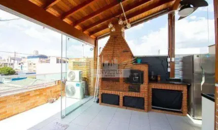 Cobertura sem Condomínio Mobiliada com 2 Quartos para Comprar, 90m² - Vila Scarpelli, Santo André/SP.