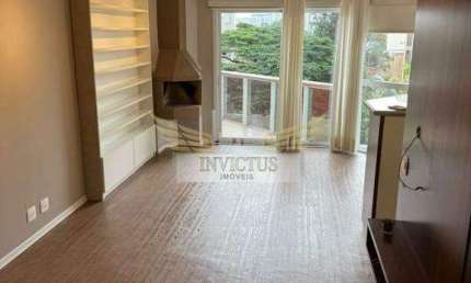 Apartamento Duplex Semi Mobiliado com 1 Suíte no Condomínio Elihom para Alugar, 104m² - Bairro Jardim, Santo André/SP.