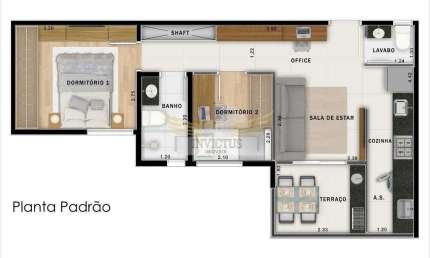 Apartamento com 2 Quartos no Move Jardim para Comprar, 49m² - Bairro Jardim, Santo André/SP.