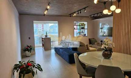 Apartamento Mobiliado com 3 Quartos no Condomínio Praça Jardim para Alugar, 115m² - Vila Valparaíso, Santo André/SP.