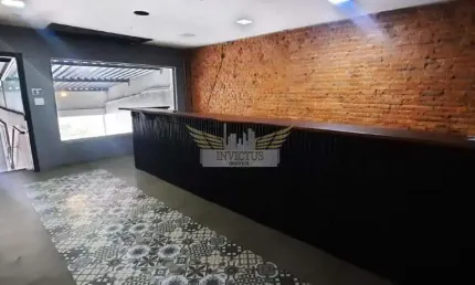 Salão Comercial para Alugar, 200m² - Jardim Bela Vista, Santo André/SP.