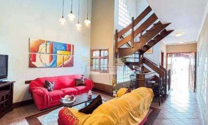 Sobrado com 3 Quartos para Alugar, 339m² - Campestre, Santo André/SP.