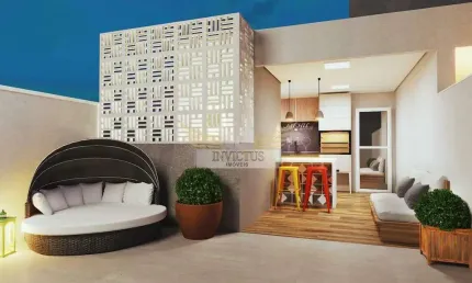 Cobertura sem condomínio com 2 quartos no residencial talín para comprar, 111m² - vila eldizia, santo andré/sp.