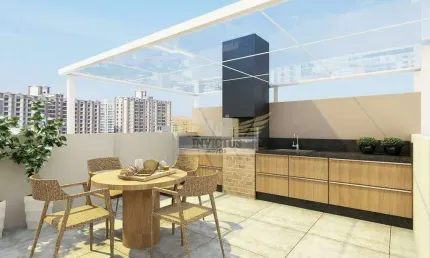 Cobertura sem Condomínio com 2 Quartos no Residencial Bruxelas para Comprar, 88m² - Vila Luzita, Santo André/SP.