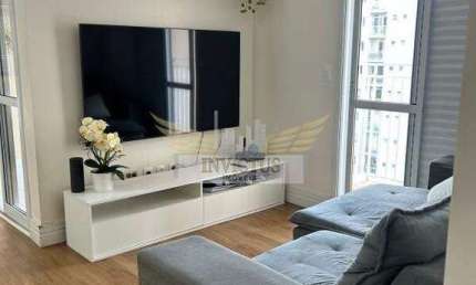Apartamento Mobiliado com 2 Quartos no Residencial Airumã para Alugar, 87m² - Vila Valparaiso, Santo André/SP.