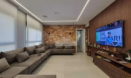 Apartamento com 3 suítes no condomínio palmer para comprar, 153m² - bairro jardim, santo andré/sp.