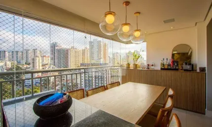 Apartamento Mobiliado com 3 Suítes no Condomínio Le Quartier para Comprar, 129m² - Vila Assunção, Santo André/SP.