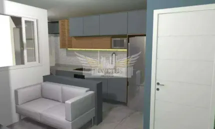 Apartamento Novo com 2 Quartos no Residencial Giuseppe Martinelli para Comprar, 41m² - Vila Homero Thon, Santo André/SP.