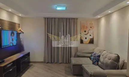 Apartamento com 3 quartos no condomínio club house para comprar, 89m² - bairro jardim, santo andré/sp.