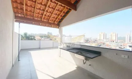 Cobertura sem condomínio nova com 2 quartos para comprar, 100m² - jardim pilar, santo andré/sp.