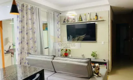 Apartamento sem Condomínio Mobiliado com 2 Quartos para Alugar, 70m² - Vila Valparaíso, Santo André/SP.