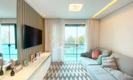 Apartamento Semi Mobiliado com 3 Quartos no Edifício Daniel Luiz para Comprar, 142m² - Jardim Bela Vista, Santo André/SP.