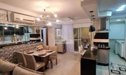 Apartamento Mobiliado com 2 Quartos no Residencial Antony para Alugar, 72m² - Campestre, Santo André/SP.
