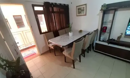 Apartamento com 2 quartos à venda na vila júlia, guarujá , 50 m2 por r$ 280.000