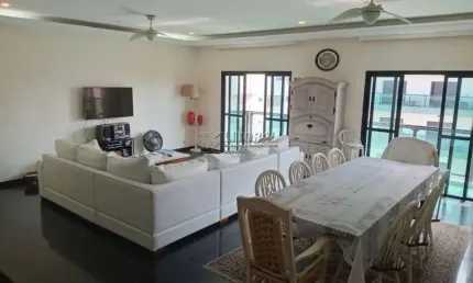Apartamento com 3 quartos para alugar no pitangueiras, guarujá , 195 m2 por r$ 7.000