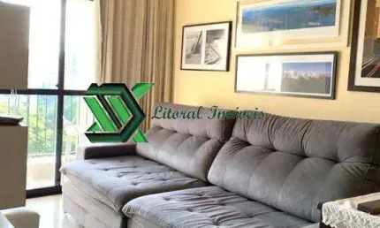 Apartamento com 2 quartos à venda na vila júlia, guarujá , 65 m2 por r$ 425.000
