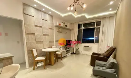 Apartamento reformado na 1 quadra da Praia com 2 dormitórios à venda, 90 m² por R$ 685.000 - Icaraí - Niterói/RJ