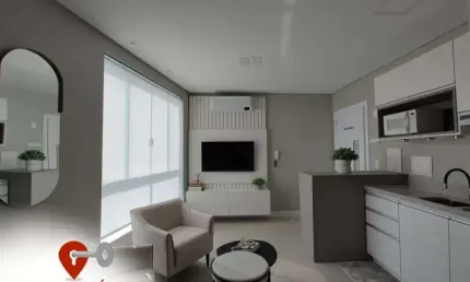 LOFT COM EXCELENTE PADRÃO CONSTRUTIVO NO PALM BEACH RESIDENCE