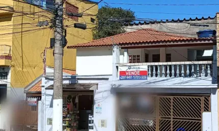 Sobrado com 3 casas e 1 salão comercial á venda, 138 m² por R$ 420.000 - Vila Palmeiras - São Paulo/São Paulo