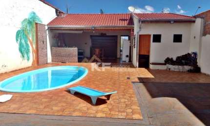 Casa- Área de lazer - Jd. Santa Clara - Serrana/SP.