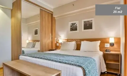 Apartamento Flat mobiliado à venda Vilaboin - Hotel Transamérica - Jardim Califórnia - Ribeirão Preto/SP