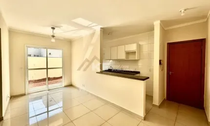 Apartamento á venda térreo com quintal no parque são sebastião - ribeirão preto/ sp