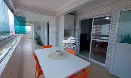 Apartamento com 3 dormitórios à venda, 101 m² por R$ 780.000,00 - Vila Guilhermina - Praia Grande/SP