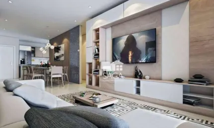 Apartamento com 2 dormitórios à venda, 80 m² por r$ 725.678,57 - vila guilhermina - praia grande/sp