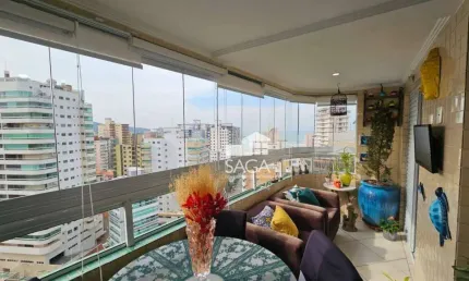 Apartamento com 2 dormitórios à venda, 90 m² por R$ 590.000,00 - Vila Guilhermina - Praia Grande/SP